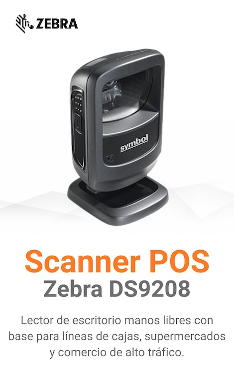 Scanner-POS-Zebra-DS9208